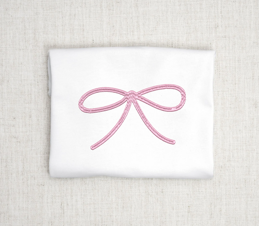 Coquette Bow Embroidery Design