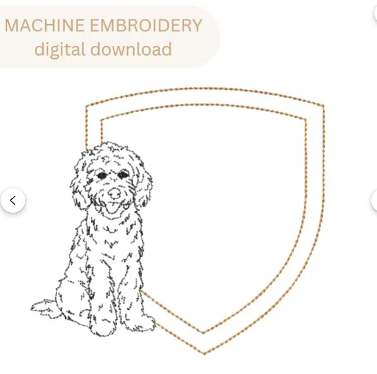 Goldend Crest Embroidery