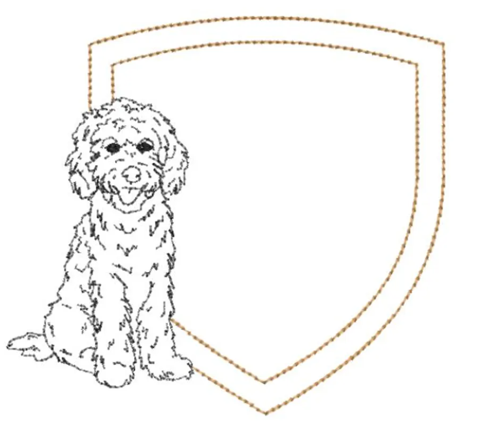Goldend Crest Embroidery