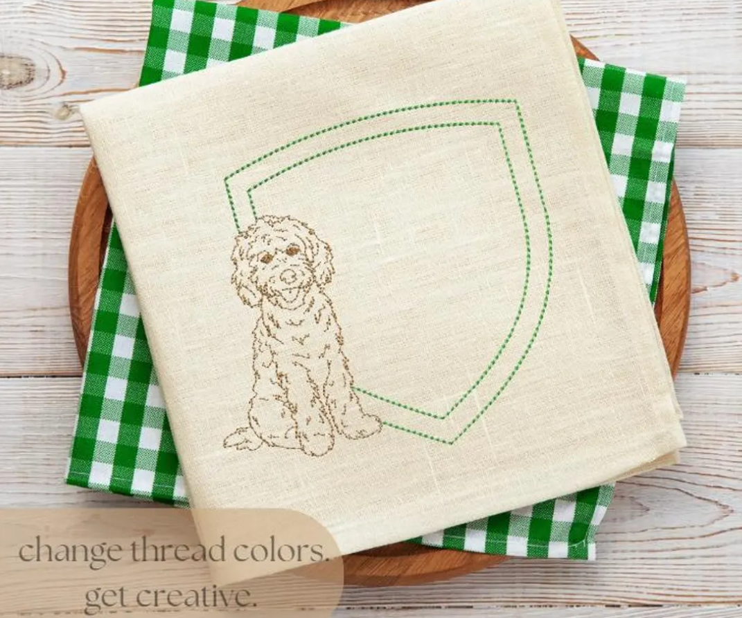 Goldend Crest Embroidery