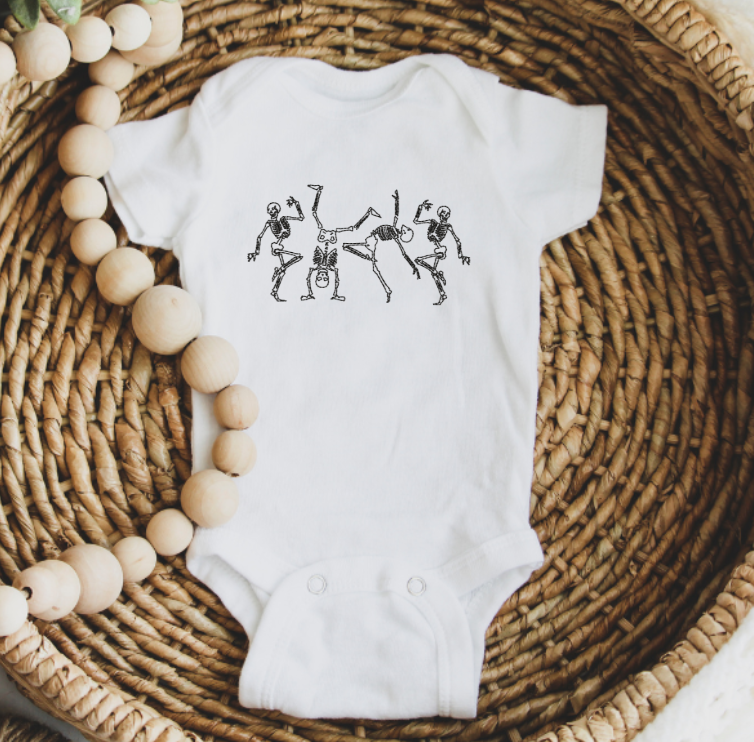 Skeleton Dancing Embroidery