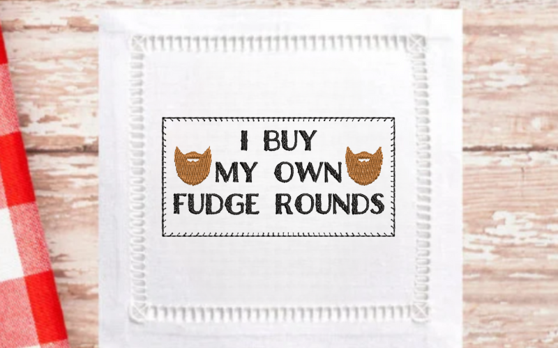 Oliver Anthony Embroidery Design, I Buy My Own Fudge Rounds