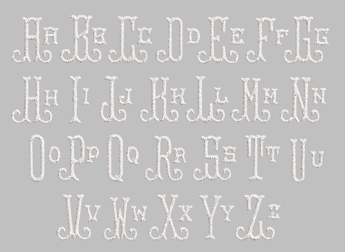 Tuscan Embroidery Font