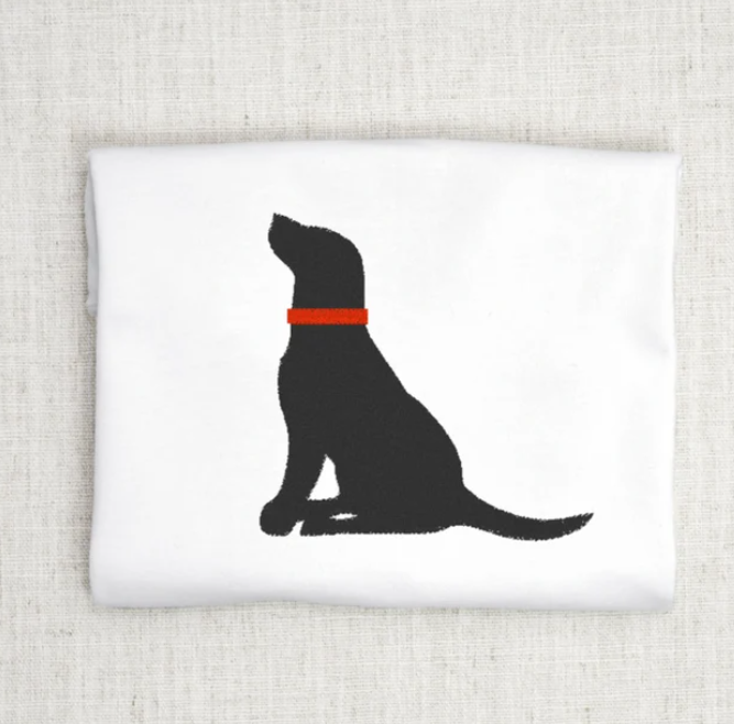 Black Lab Embroidery Design – BlueWillowEmbroidery