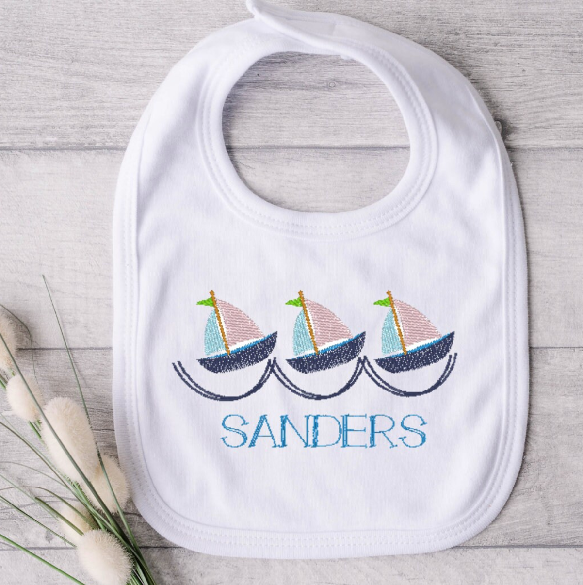 Sailboat Embroidery Design