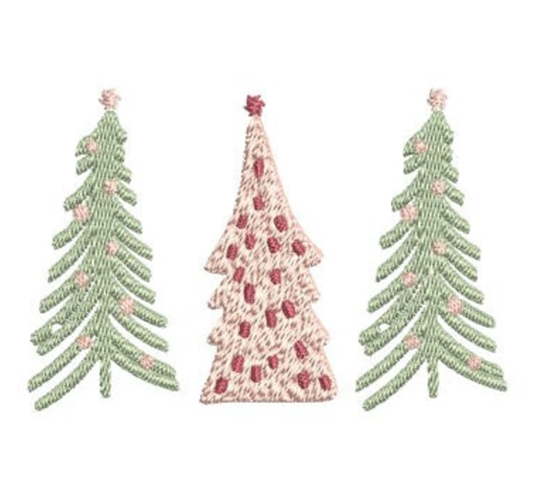 Christmas Tree Embroidery Design for Machine Embroidery