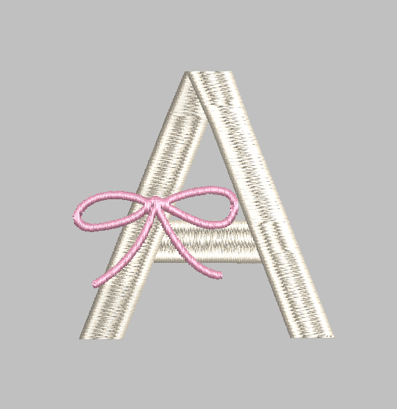 Ribbons and Bows Machine Embroidery Font