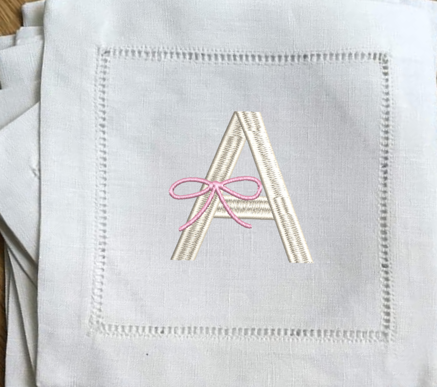 Ribbons and Bows Machine Embroidery Font