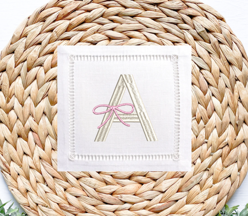 Ribbons and Bows Machine Embroidery Font