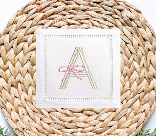 Ribbons and Bows Machine Embroidery Font