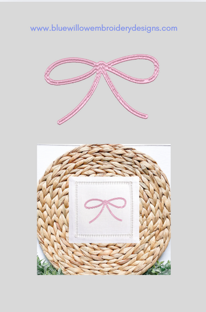 Coquette Bow Embroidery Design