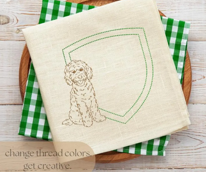 Goldend Crest Embroidery