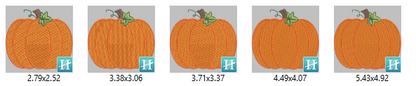 Pumpkin with Vine Embroidery Design for Fall