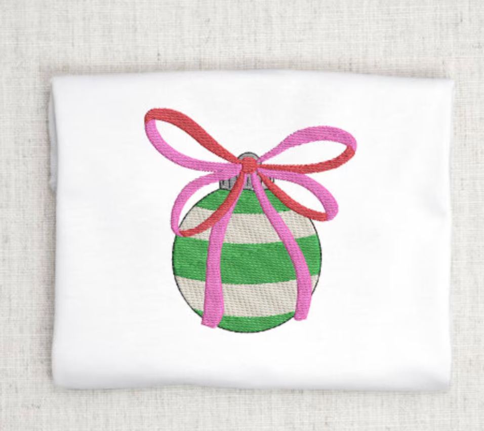 Christmas Ornament Embroidery Design