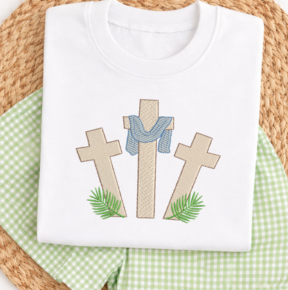 Easter Cross Embroidery Design for Machine Embroidery
