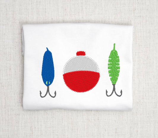 Fishing Embroidery Design