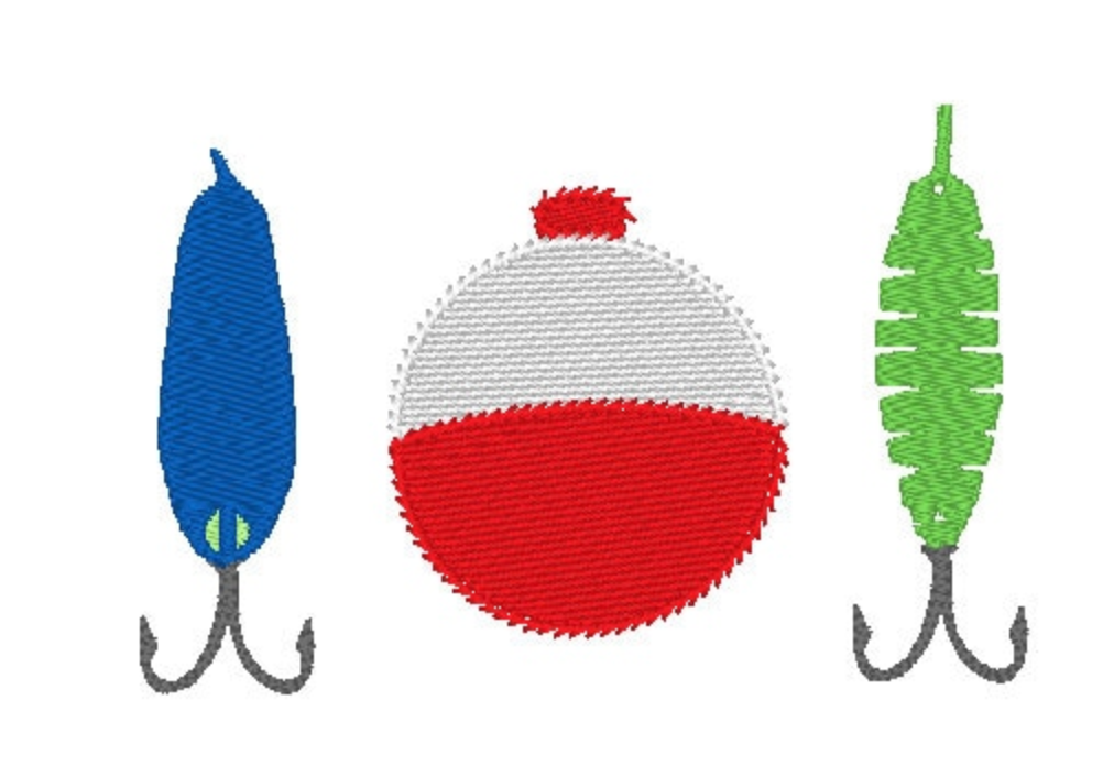 Fishing Embroidery Design