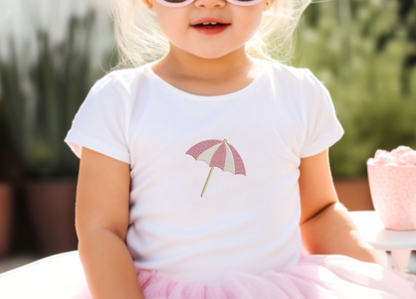 Beach Umbrella Embroidery Design