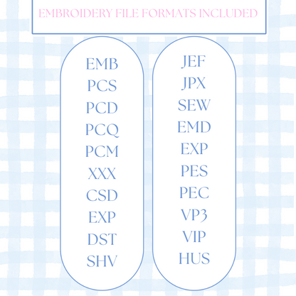 Beach Umbrella Embroidery Design