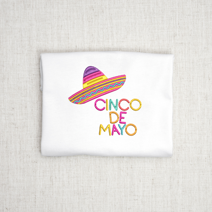 Cinco De Mayo Embroidery Design for Instant Download