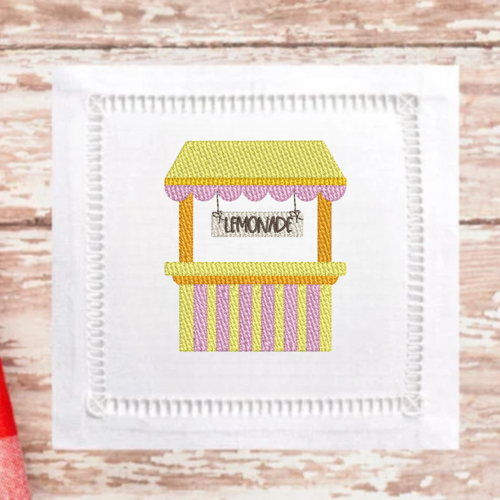 Lemonade Embroidery Design, Lemonade Stand Digital Design Download