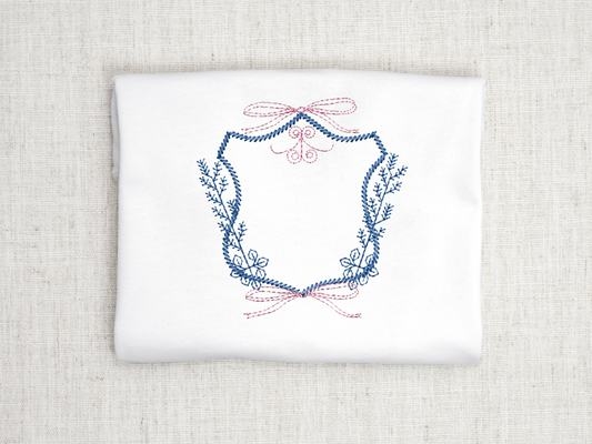 machine embroidery design, blue willow embroidery