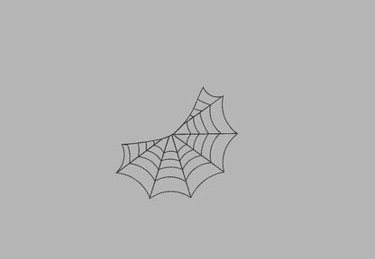 Spider Web Embroidery Design for the Collar