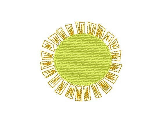 Sunshine Embroidery Design