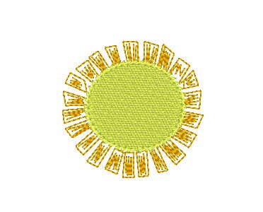 Sunshine Embroidery Design