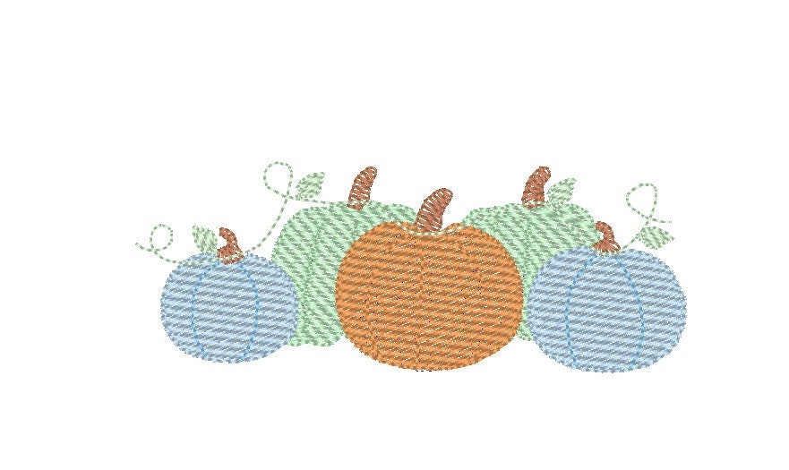 Pumpkin embroidery Design, Fall embroidery, Thanksgiving Embroidery, Pink Pumpkin Machine Embroidery Design File