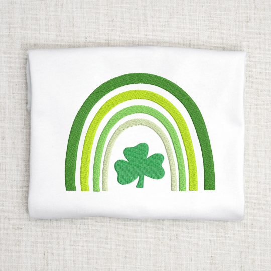 Shamrock Rainbow Embroidery Design