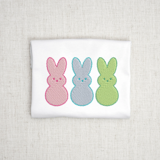 Peep Embroidery Design, Easter Bunny Embroidery