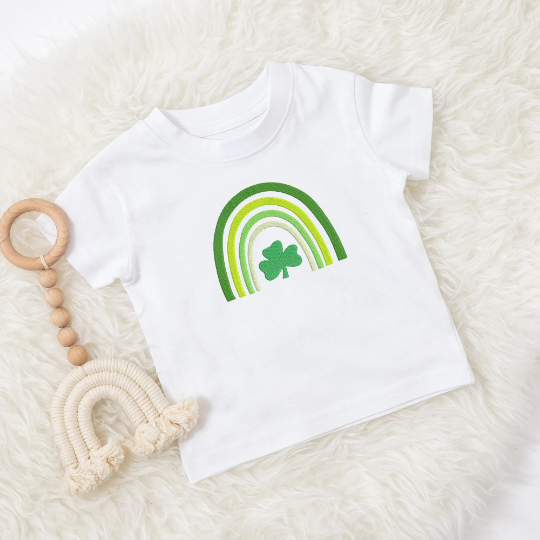 Shamrock Rainbow Embroidery Design