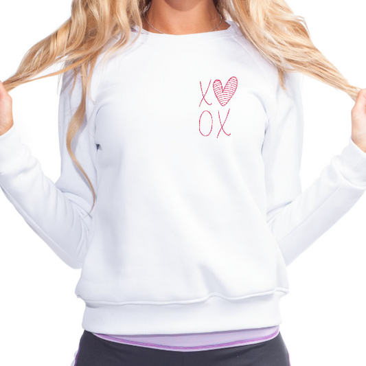 XOXO Embroidery Design for Valentine's Day